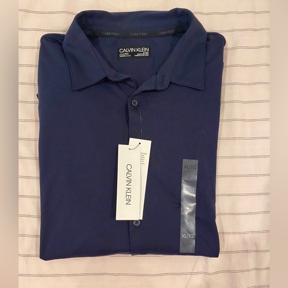 Calvin Klein Button Up Long Sleeve Shirt - Picture 1 of 7